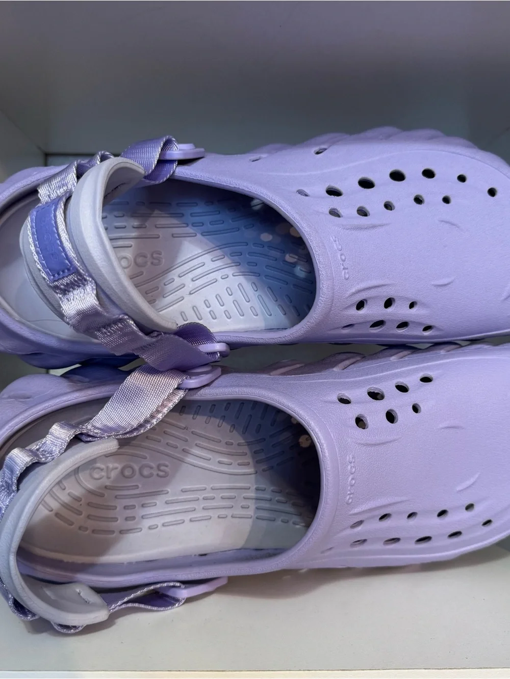 Crocs Echo Clog Lavender Purple Mens Size 12 Chunky Comfort Streetwear Shoes